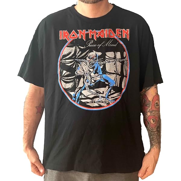 Amazon.com: Iron Maiden T Shirt World Piece Tour 83 V 2 Band Logo