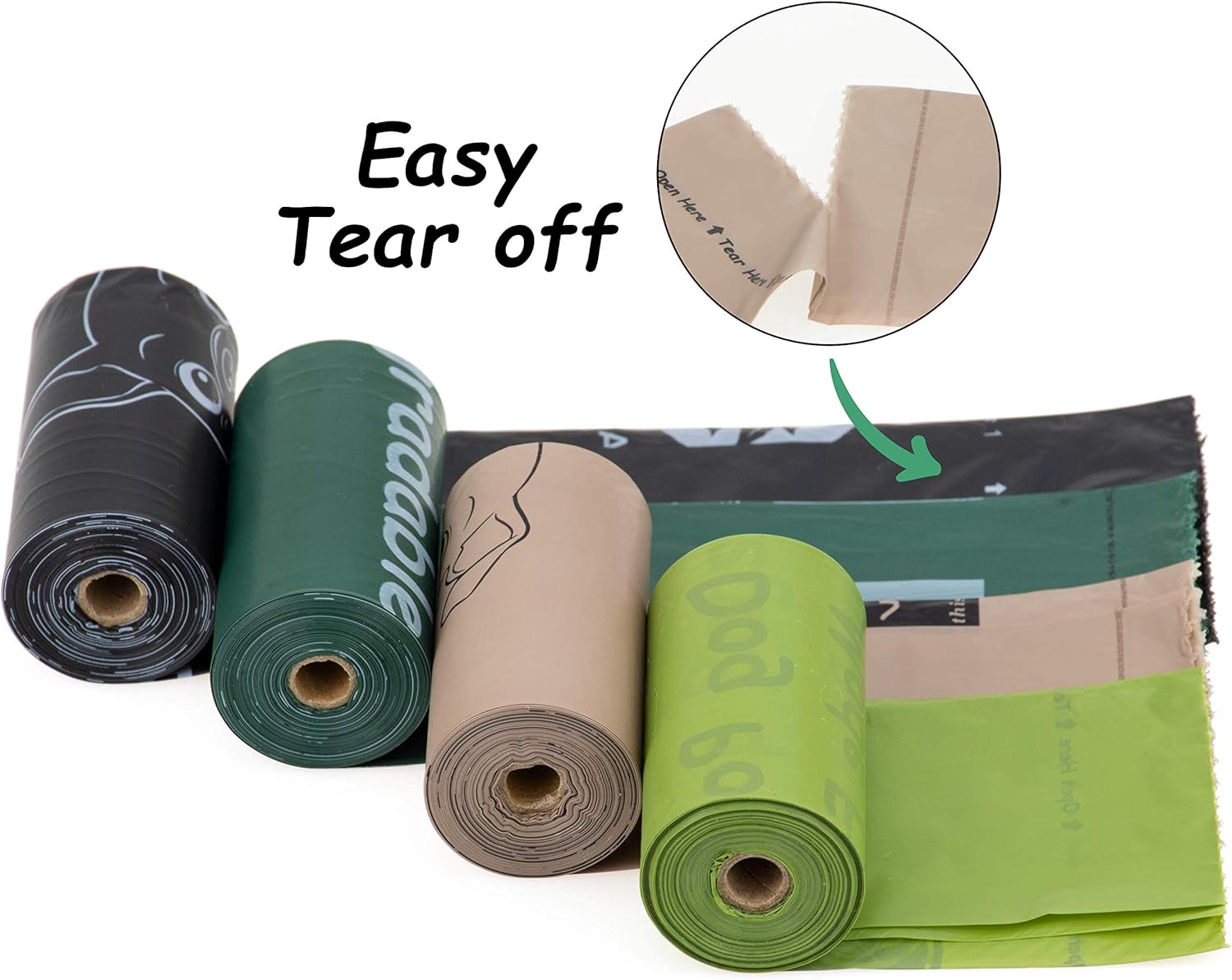 GREENER WALKER Poop Bags for Dog Waste-1080 Bags,Extra Thick Strong 100% Leak Proof Biodegradable Dog Waste Bags (Deep Green) - Image 3