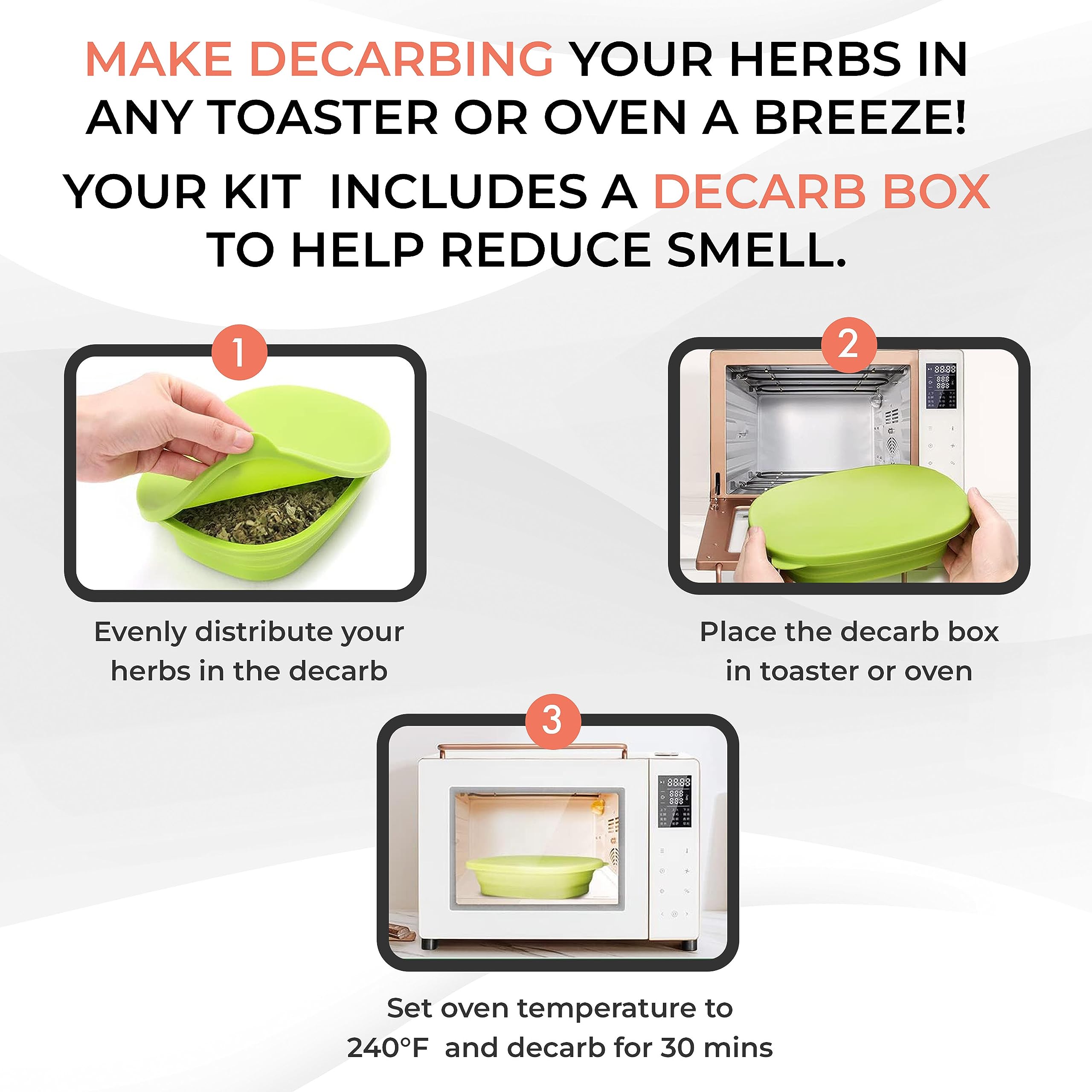 Infusor de mantequilla de brotes de infusión - Máquina para hacer mantequilla a base de hierbas | Máquina infusora de aceite y mantequilla a base de hierbas. Incluye caja Descarb y toneladas de accesorios.