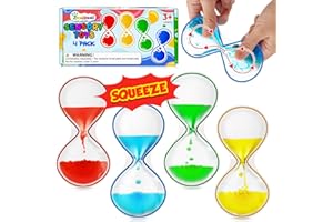 ZAXIDEEL Autism Sensory Toys for Kids: 4 Pack Fidget Sensory Toys for Autistic Children Special Needs - Liquid Motion Sensory Toys for Kids with Autism - Classroom Prizes, Easter Basket Stuffer, Easter Gift