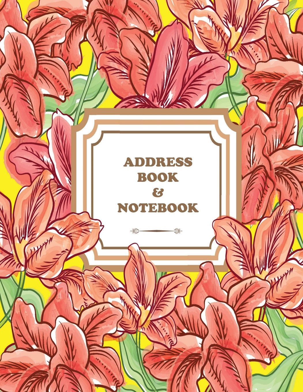 Address Book & Notebook: Address Book to Keep Contacts Organized - Alphabetical Organizer - Notebook - Journal - Name - Address - Email - Phone Numbers (8.5 x 11 Large): Volume 1 (Address Books)