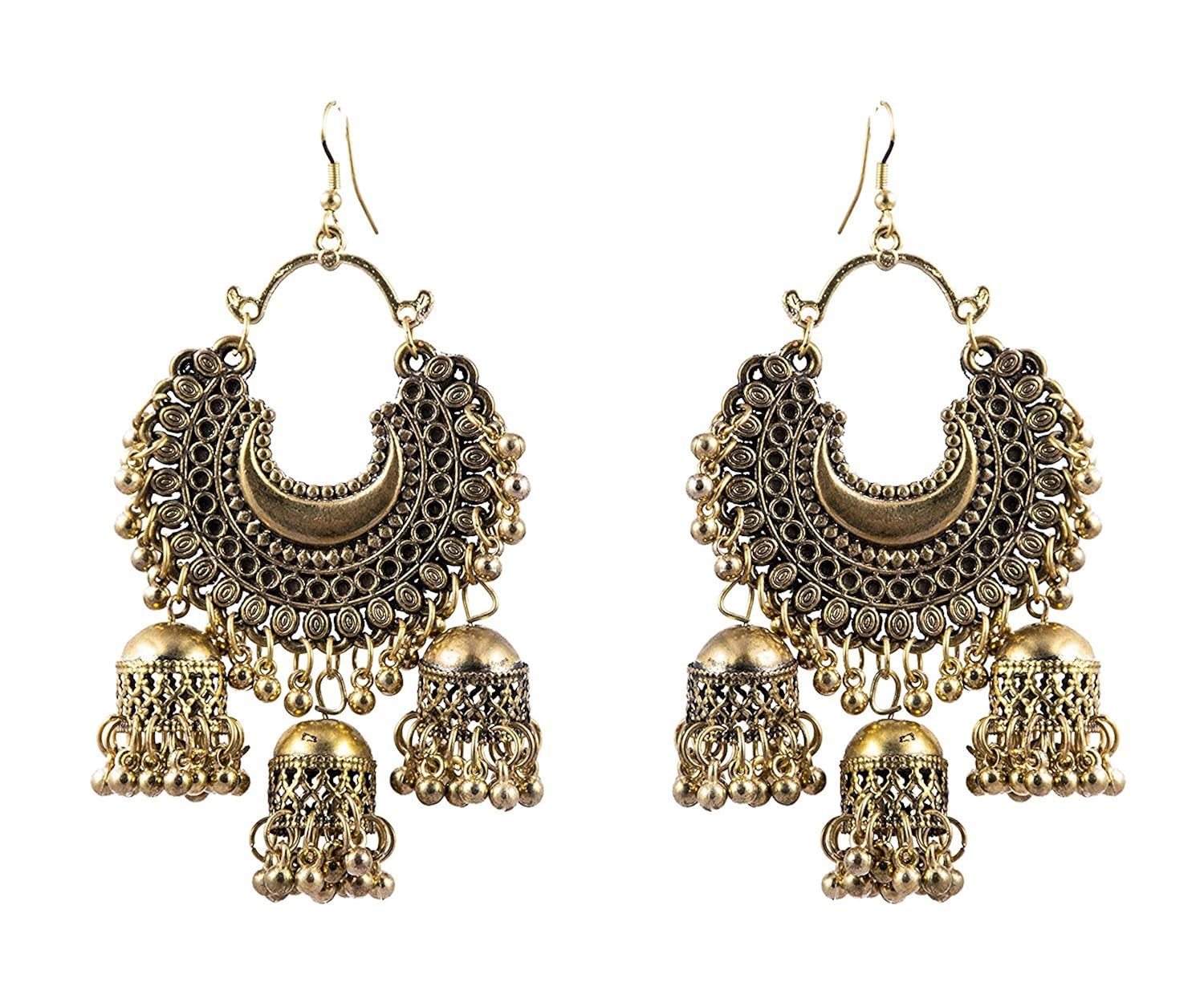 cardinal oxidised stylish hook earring for women/girls