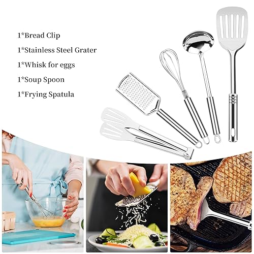 Camping Cooking Utensils Set, Stainless Steel Grill Tools, Camping