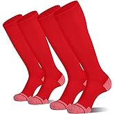 CS CELERSPORT 2 Pack / 3 Pack Baseball Socks for Youth Kids and Adult Softball Soccer Socks Over the Calf Tube Socks