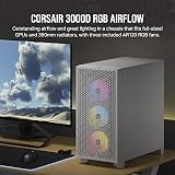 Corsair 3000D RGB AIRFLOW Mid-Tower Case 3x AR120 Fans White view 2