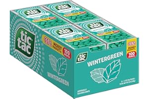 Tic Tac Wintergreen, On-the-Go Breath Mints, Pocket-Sized Mints, 100 pieces, Bulk 12 Pack, 1.7 oz Each