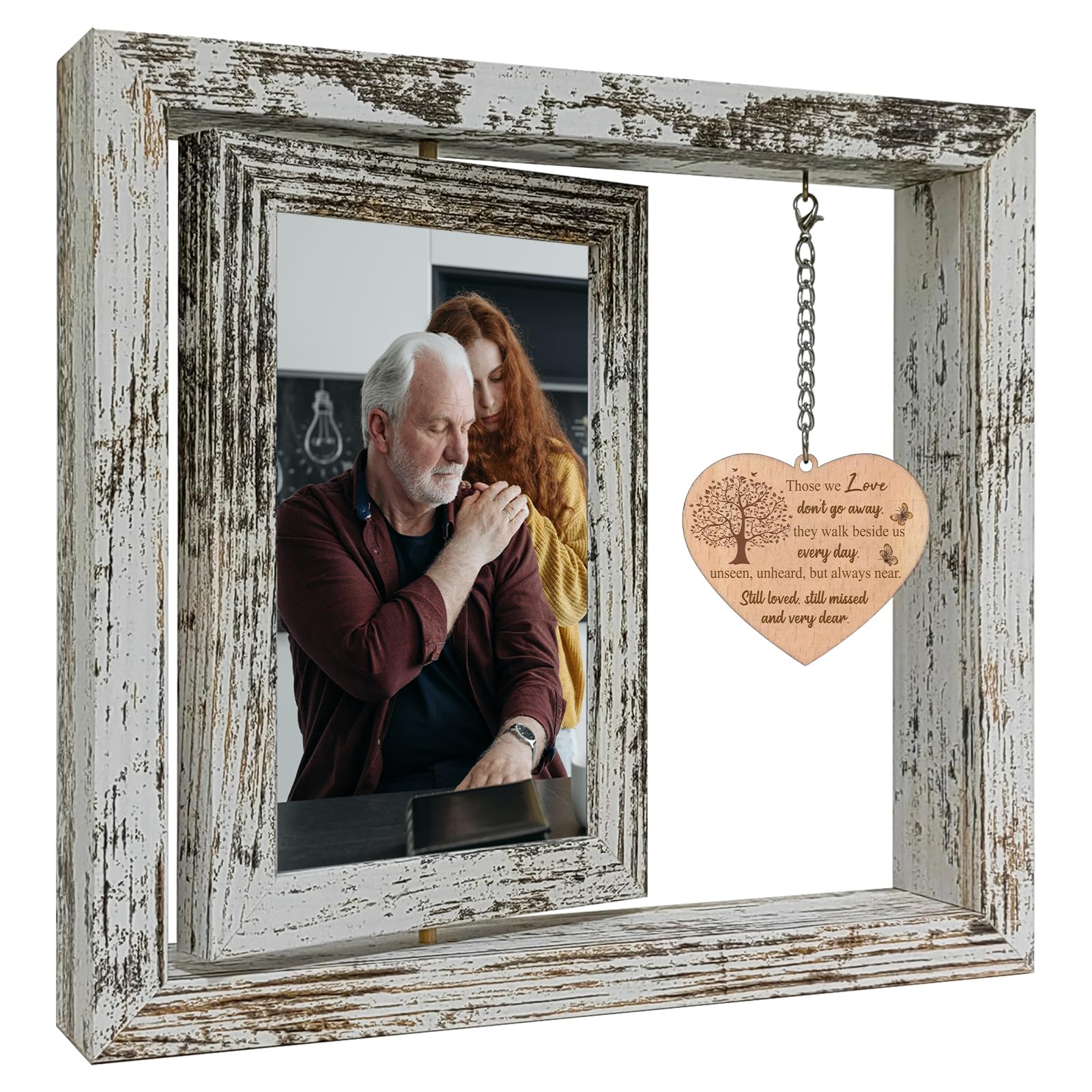 Bereavement Photo Frame Gifts for Loss of Loved One Sympathy Remembrance Condolence Grief Cheer Up Thinking of You Gifts for Women (Dis Two 15x10 CM)