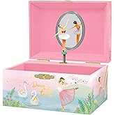 Giggle & Honey® Musical Ballerina Jewelry Box for Girls - Kids Music Box with Spinning Ballerina, Ballet Birthday Gifts for Little Girls, Jewelry Boxes - Ages 3-10