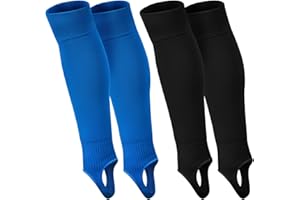Hercicy 2 Pair Stirrup Socks Softball Stirrups Knee Length Stirrups Baseball Socks for Youth Men Women Adult, 2 Colors