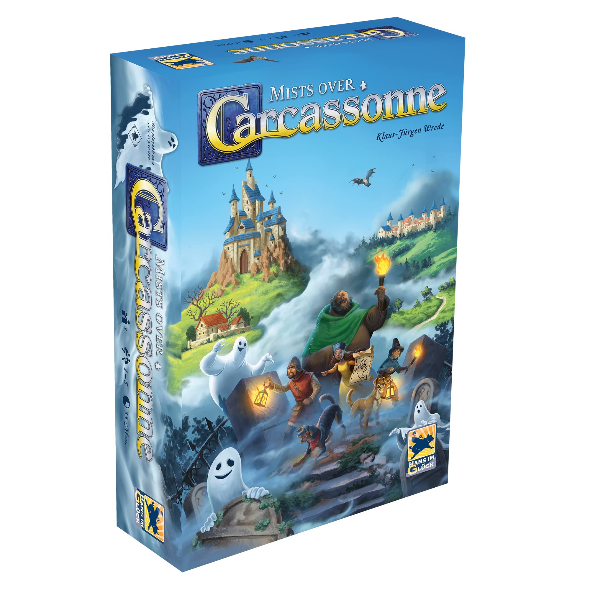 Photo 1 of Mists Over Carcassonne Board Game | Territory Building Strategy Game | Cooperative Family Game for Kids and Adults | Ages 8+ | 1-5 Players | Average Playtime 45 Minutes | Made by Z-Man Games