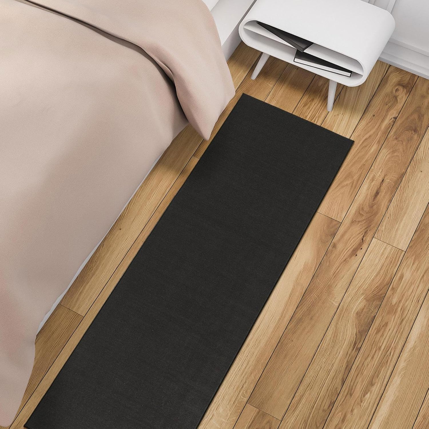 Rugs, Pads & Protectors - Machine Washable Modern Solid Design Non-Slip Rubberback 2x6 Traditional Runner Rug for Hallway, Kitchen, Bedroom, Living Room, 2'2