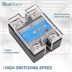 BlueStars Pack of 2 SSR-25DD Solid State Relay DC