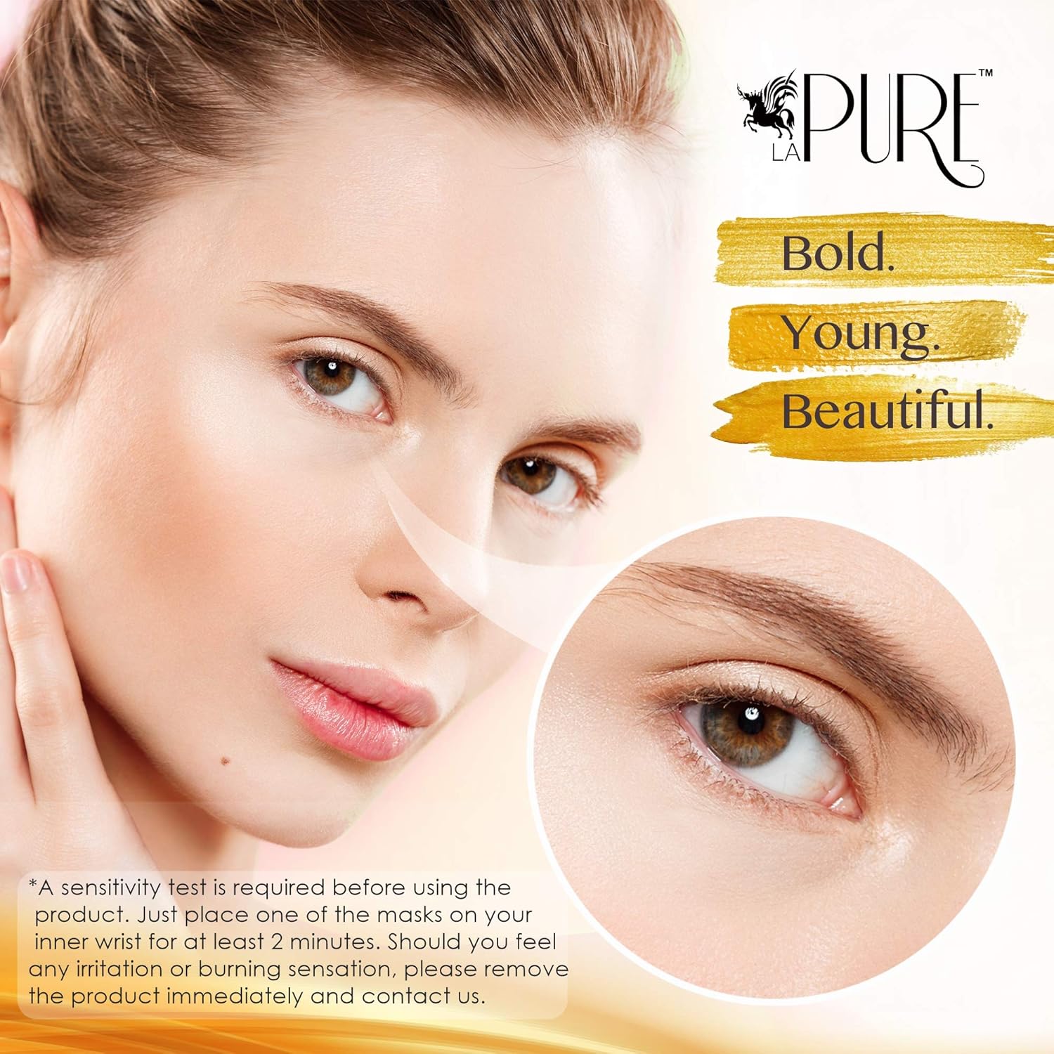 LA PURE 24K Gold Eye Treatment Masks - Under Eye Patches, Dark Circles Under Eye Treatment, Under Eye Bags Treatment, Eye Mask for Puffy Eyes, Anti-Wrinkle, Undereye Dark Circles, Gel Pads 15 Pairs : Beauty