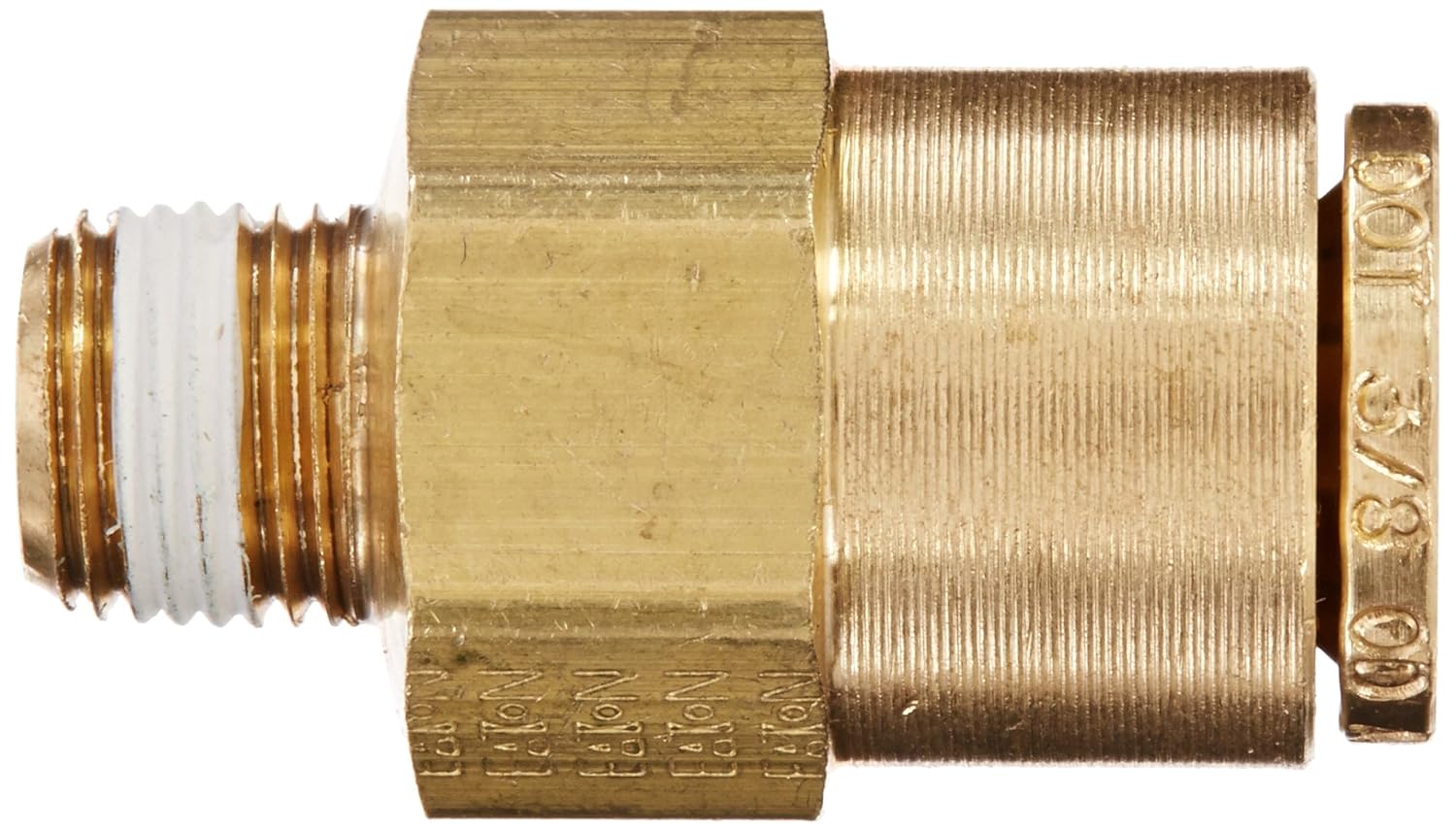 Air Brake Tube Fitting Eaton Weatherhead 1868X10X6 Brass CA360 D.O.T 3/