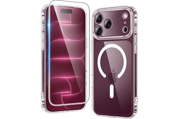 FNTCASE for iPhone 18 Pro Max Case / 17 Pro Max Clear Case Fit for Magsafe | Screen Protector, Military Grade Drop Protection
