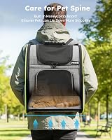 Pecute Cat Carrier Dog Backpack Expandable Front Mesh Window Pockets view 8