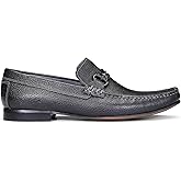 Donald Pliner Donnie Men’s Slip-On Loafer - Stacked Heel – Classic Dress Loafers for Men, Memory Foam Insole, Slip-On Shoes for Men, Comfortable Dress Shoes
