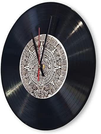 originelle Tocadiscos Reloj con diseño: Calendario Maya: Amazon.es