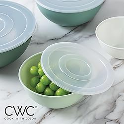 COOK WITH COLOR Mixing Bowls with Lids - 12 Piece