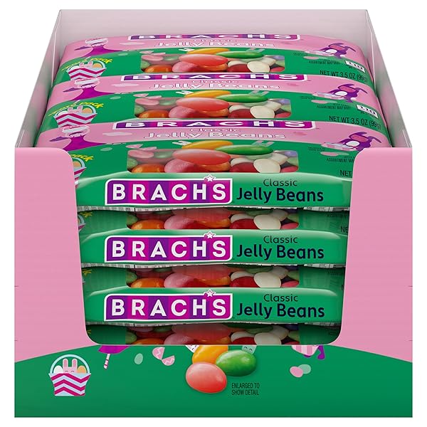 BRACH’S CLASSIC JELLY BEANS, SPRINGTIME EASTER CANDY, 3.5 OZ SHAREPACK (PACK OF 12)