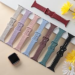 Sunflower Engraved Band Compatible with Apple Watch