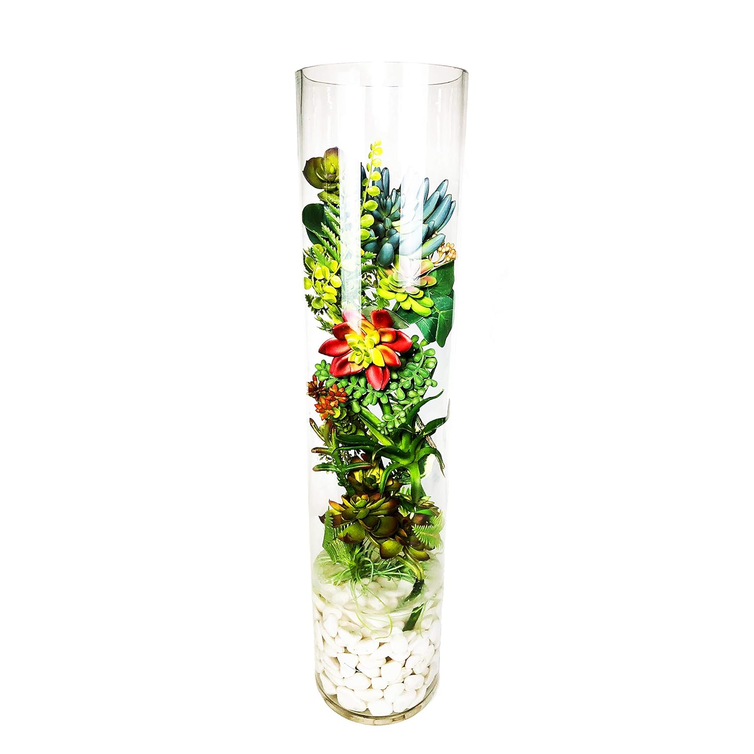 Buy Cys Handblown Tall Glass Cylinder Vase 1 Pack 26 6 Online