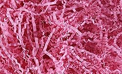 Sansam Crinkle Cut Paper Shred Filler, 1.1 LB Pink