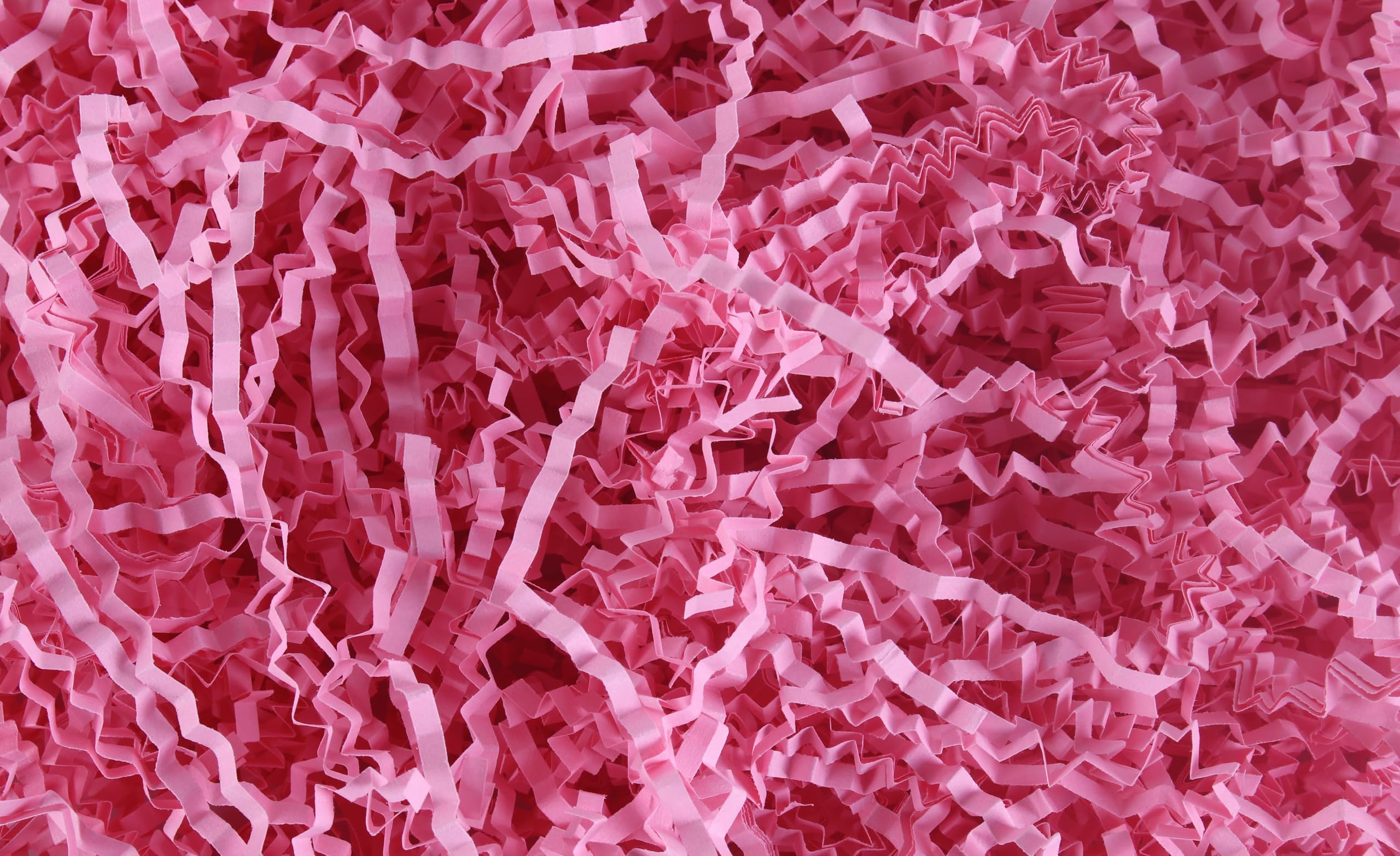 Sansam Crinkle Cut Paper Shred Filler, 1.1 LB Pink