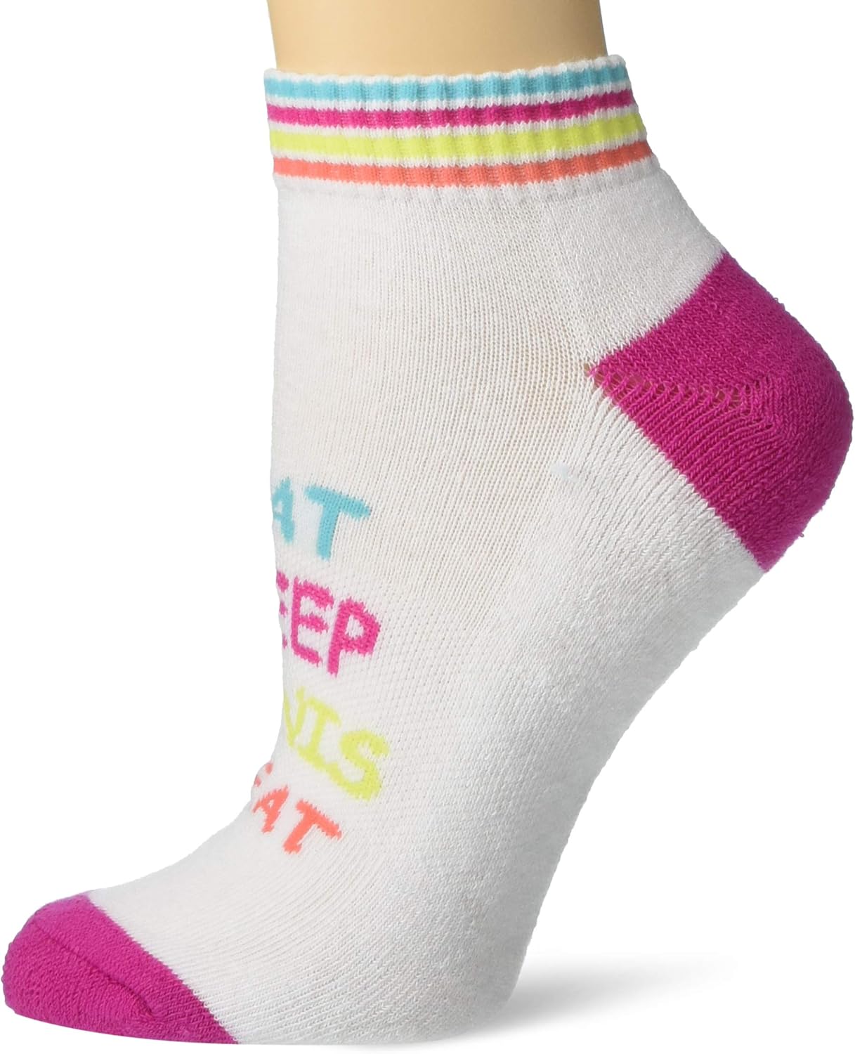 K. Bell Women's Met My Match Tennis Novelty Low Cut Athletic Socks, Raquet (White), Shoe Size: 4-10 at  Women’s Clothing store
