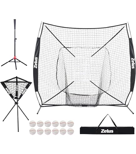 Filet D’entraînement Baseball/softball 7'x7' Ou 5'x5' Avec Sac De Transport - Neuf