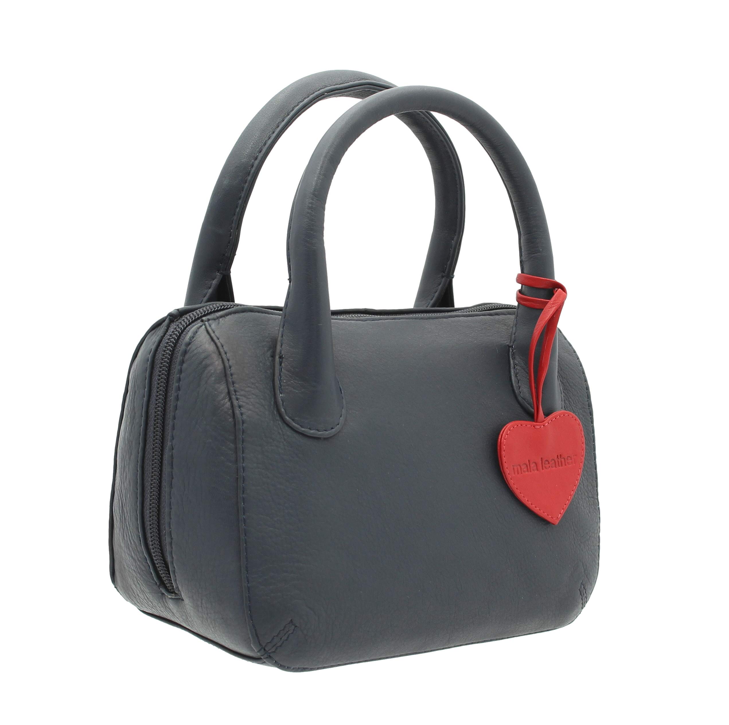 Mala Leather ANISHKA Collection Leather Grab Bag 774_75 (Navy)