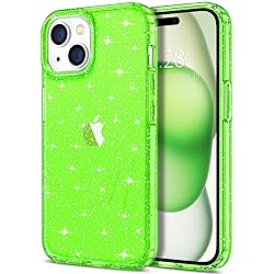 Hython Case for iPhone 15 Plus Case Glitter, Cute