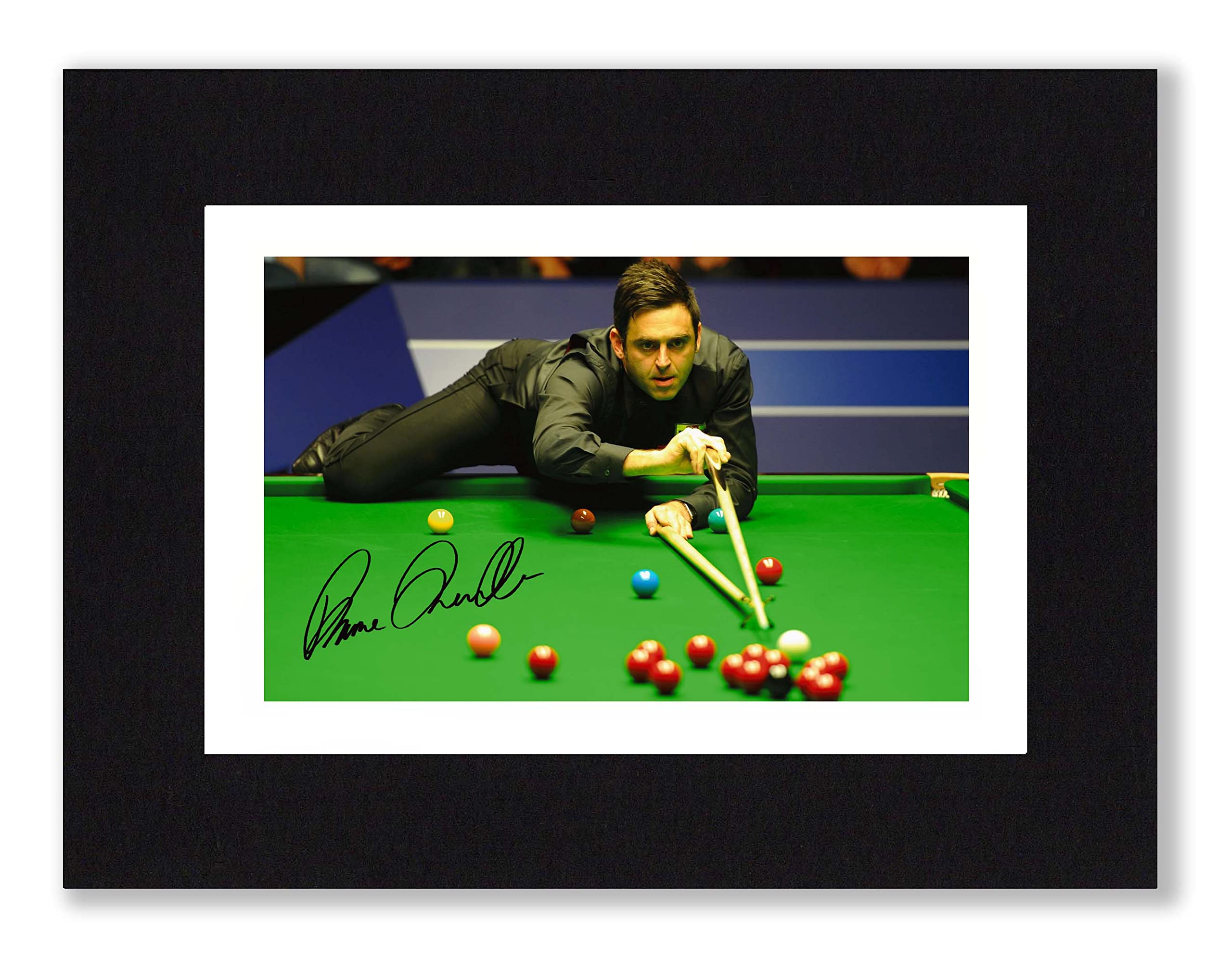 Ronnie O'Sullivan Signed 8x6 Inch Mounted Photo Print - Pre Printed Signature Snooker World Champion - Autograph Gift, Ready To Be Framed, 8 x 6 Inches - 203.2 x 152.4 mm
