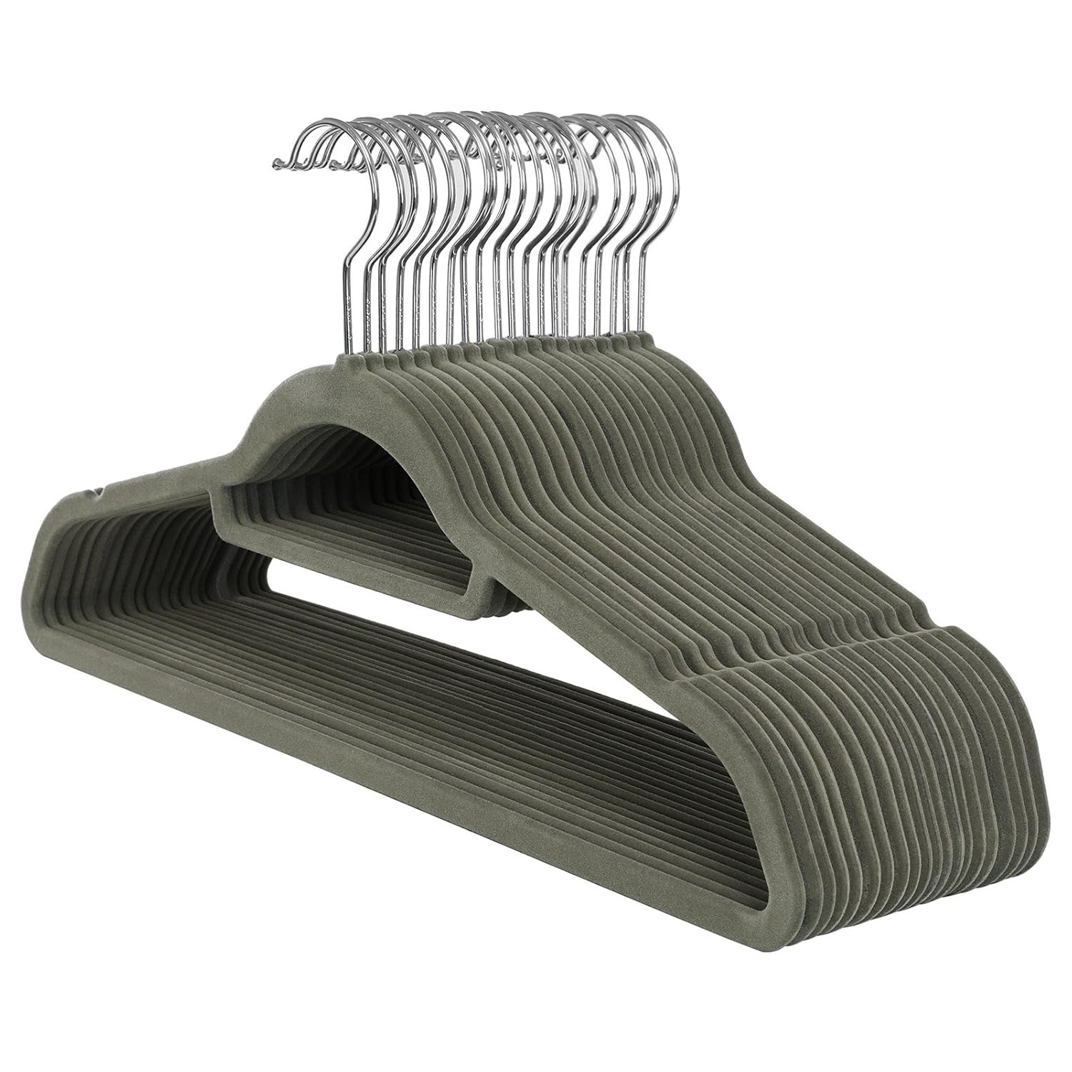 SONGMICS Velvet Hangers, 20 Pack, Ultra Thin Space Saving NonSlip Coat