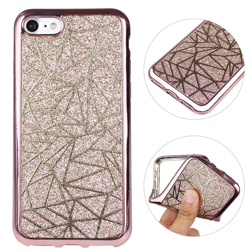 iPhone 7 Schale 4.7 Zoll Glitter Case, iPhone 8 Hülle Glitzer, iPhone 7