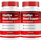 (2 Pack) Vitalsyn Blood Support - Vitalsin Support Capsules Glyco Optimizer, Vitalsym Advanced Formula Premium Pills, Vital Syn Multivitamin for Overall Health & Wellness, 120 Capsules for 2 Months