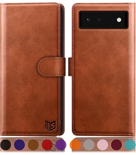 Custodia Portafoglio In Vera Pelle Per Google Pixel 7 - Porter Riley