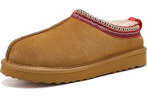 Meik Mangni Women's Slippers Platform Mini Boots Faux Fur Warm Winter Mules Cozy Warm House Shoes Indoor and Outdoor