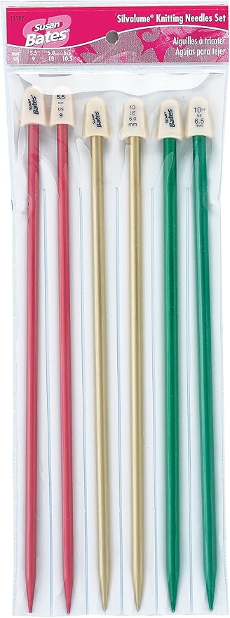Susan Bates 11192 Silvalume Knitting Needle Pk 10 In Amazon Ca Home Kitchen