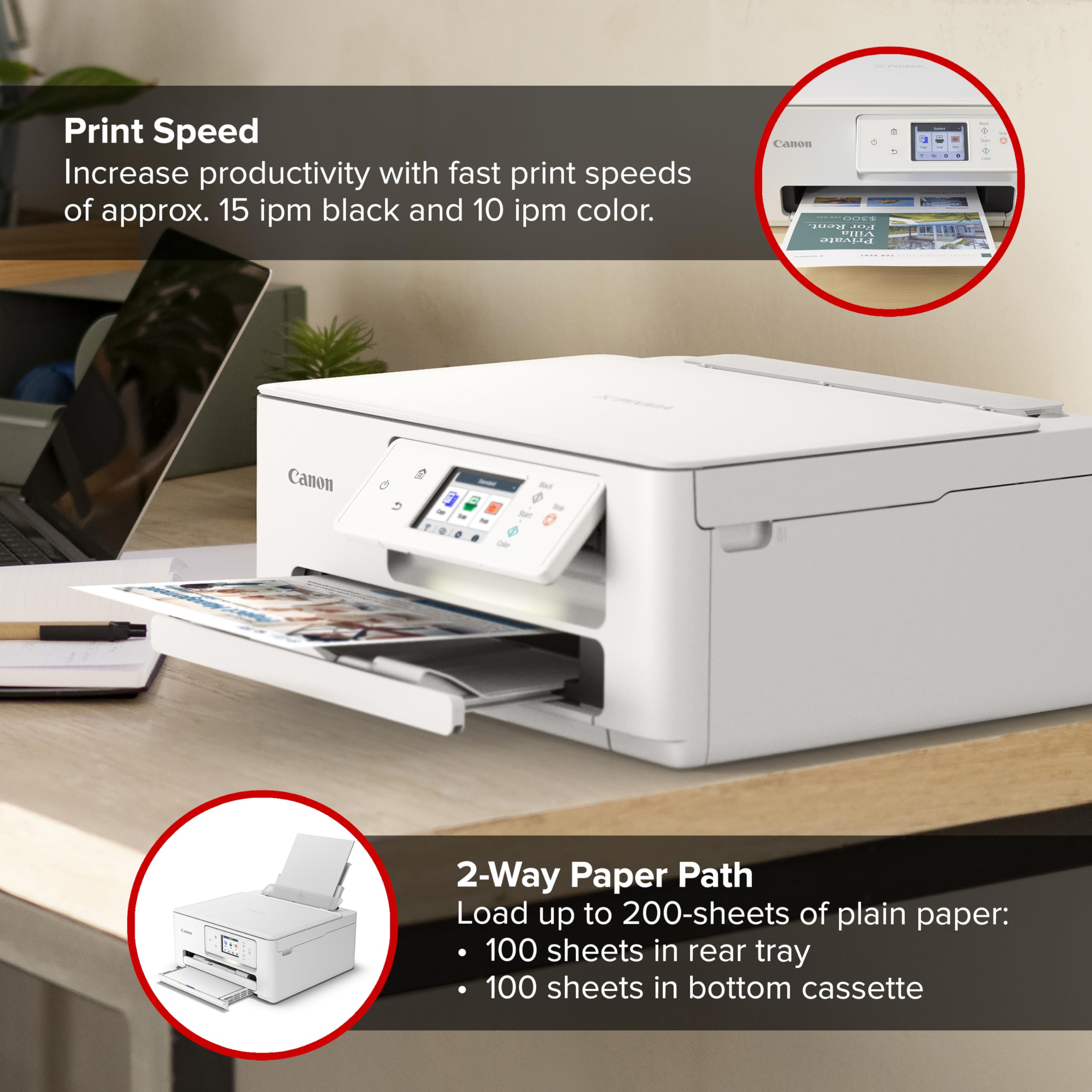 Canon PIXMA TS7720 – Wireless Home All-in-One Printer