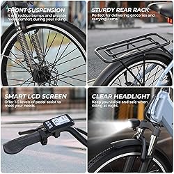 Funhang Electric Bike for Adults, 1000W Peak