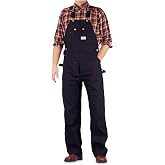 Round House Men's Black Duck Overalls