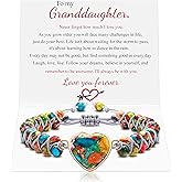 MOOGEEN Handmade Beaded Bracelets for Women Gifts for Granddaughter Daughter Mom Best Friend Bestie Sister Jasper Heart Bracelets Boho Natural Stone Colorful Beads Wrap Bracelet Turquoises Jewelry