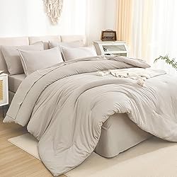 Litanika California King Comforter Set Linen - 7