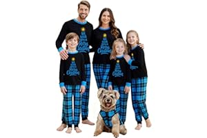 Awoscut Family Christmas Pajamas Matching Pajamas for Family, Xmas PJs Sets Holiday Sleepwear