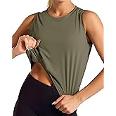 Dragon Fit Womens Ice Silk Workout Tank Tops Sleeveless Cropped Yoga Shirt for Running Gym Summer