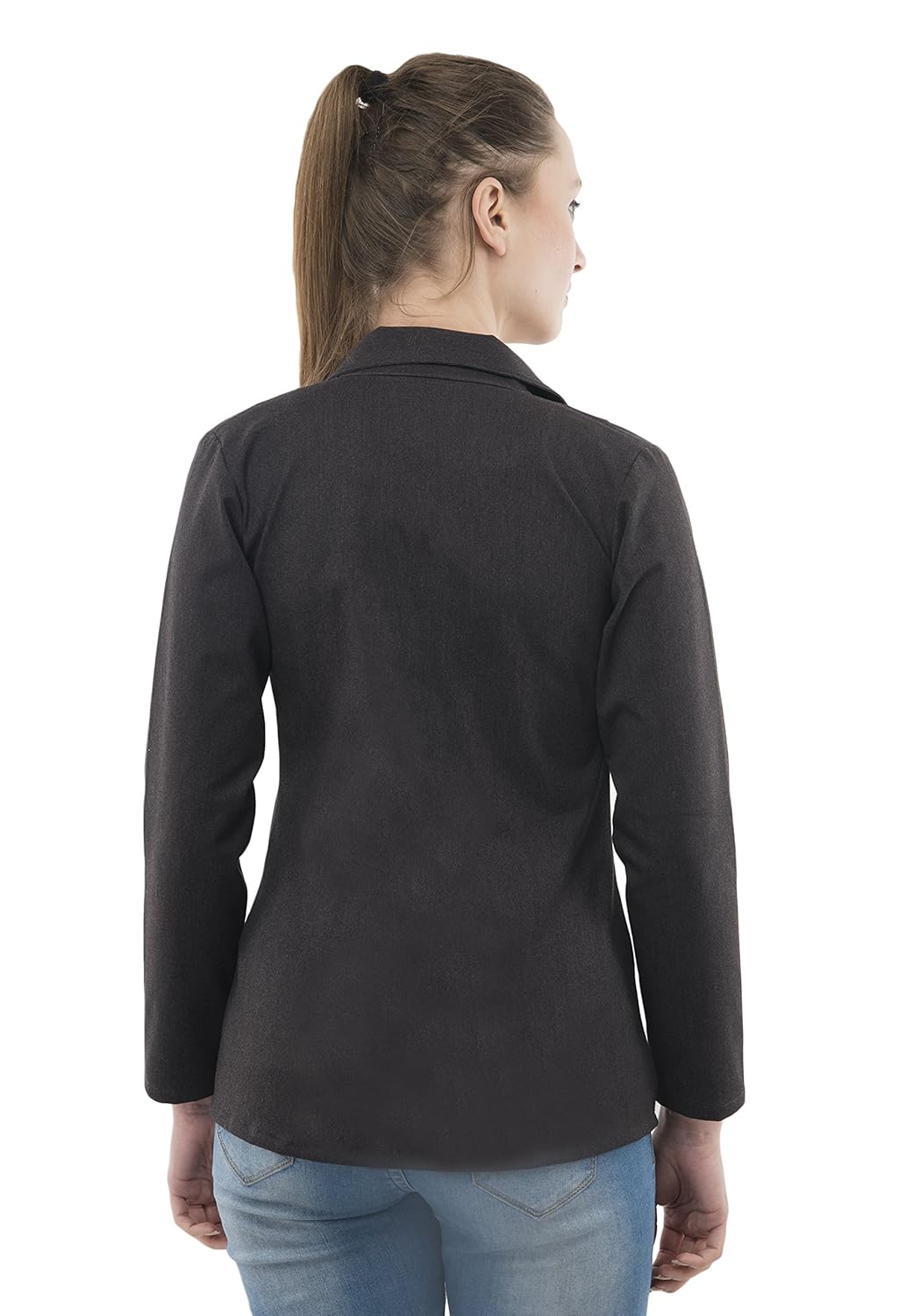 ambrosial women single breasted formal blazer