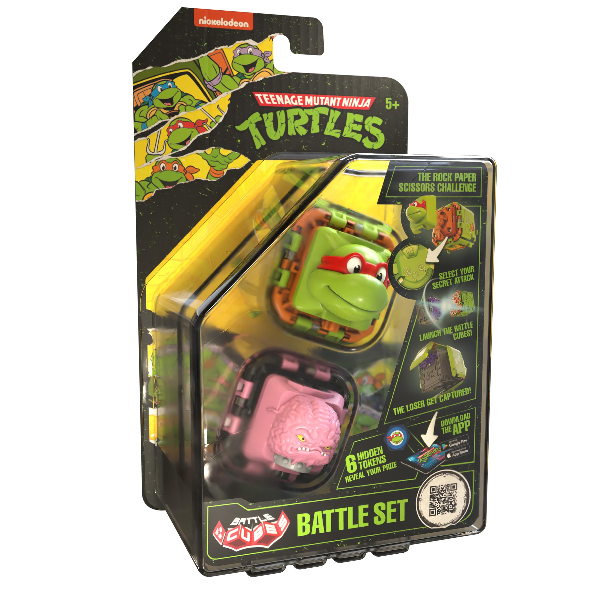 Battle Cubes Ninja Turtles Raphaelo Vs Krang, set of 2 - Battle Set — image 1
