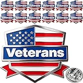 12/25/50/100 pieces Silver-plated color enamel United States of America Veterans Day lapel pin Veteran brooches pins American veteran's USA Memorial Military patriotic Decoration Souvenir badge bulk