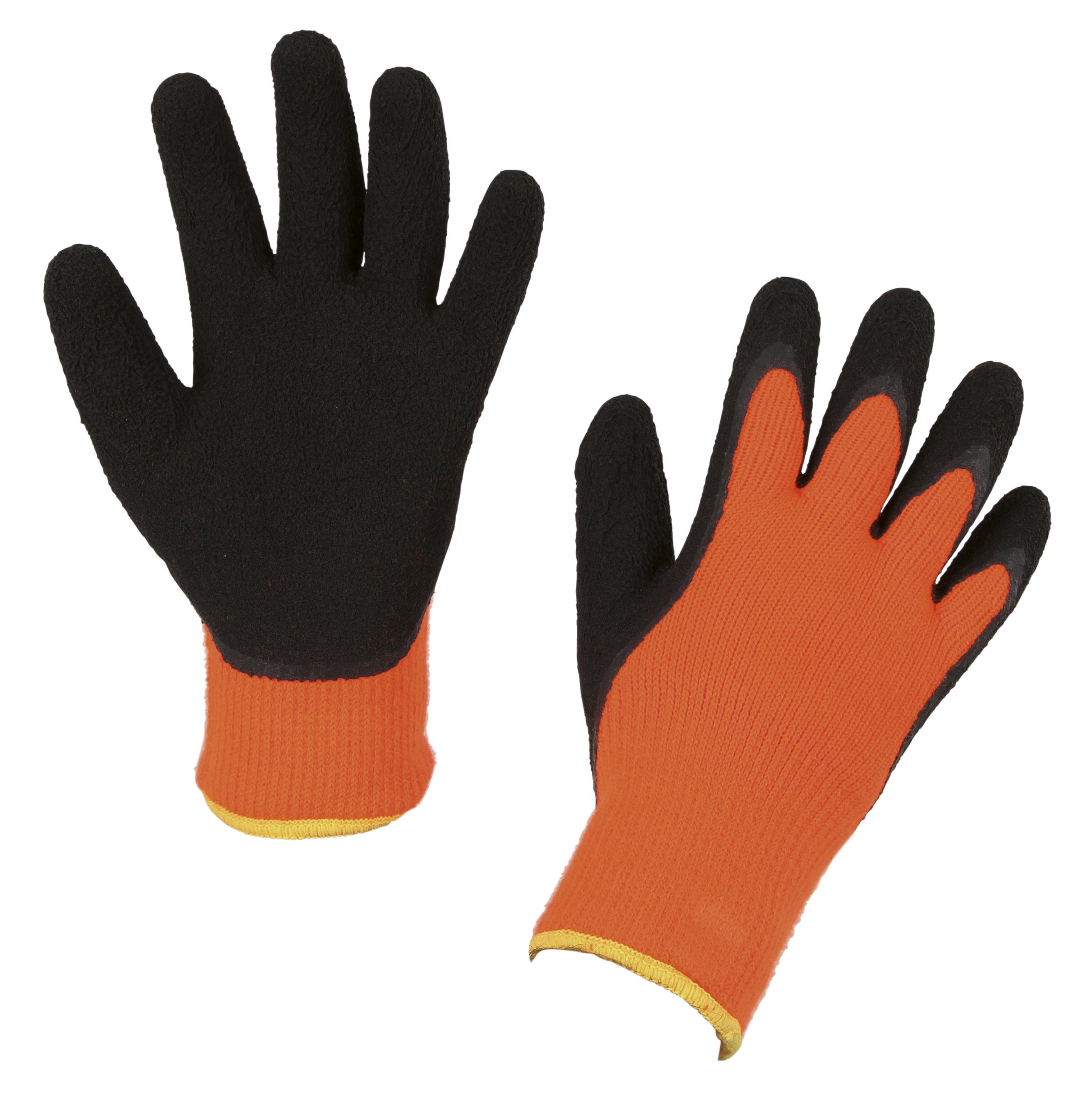 Kerbl IceGrip 297481 Winter Gloves Size 7/S Knitted Hs Latex Orange